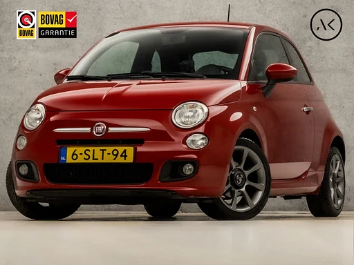 Fiat 500 0.9 TwinAir 500S (AIRCO, LEDER, ZWART HEMEL, SPORTSTOELEN, GETINT GLAS, LM VELGEN, NIEUWSTAAT)