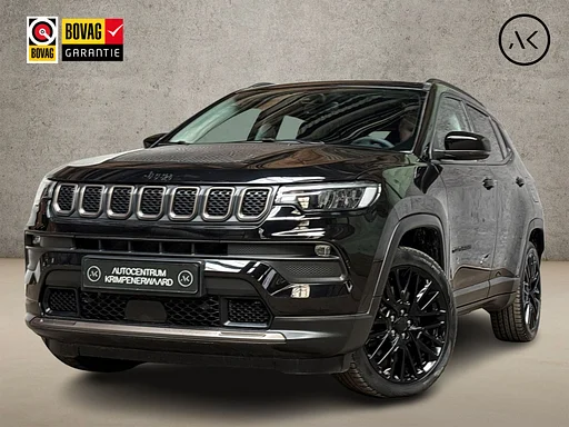 Jeep Compass 4xe 240 Plug-in Hybrid Electric Trailhawk 240Pk automata (VIRTUAL COCKPIT, BLACK PACK, APPLE CARPLAY, GROOT NAVI, fényképezőgép LEDER, SPORTSTOELEN, ADAPTIVE Sebességtartó automatika GETINT GLAS, NIEUWSTAAT)