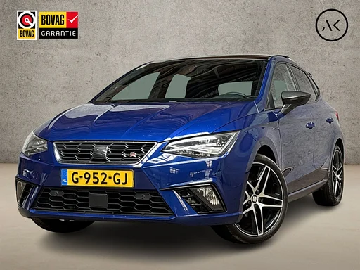 Seat Ibiza 1.0 TSI FR Intense Sport (SCHUIFDAK, VIRTUAL COCKPIT, LEDER/ALCANTARA, APPLE CARPLAY, GROOT NAVI, camera SPORTSTOELEN, cruise control SFEERVERLICHTING, NIEUWSTAAT)