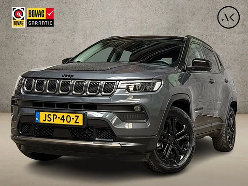 Jeep Compass 4xe 240 Plug-in Hybrid Electric Sport 240Pk automata (VIRTUAL COCKPIT, APPLE CARPLAY, GROOT NAVI, fényképezőgép LEDER, SPORTSTOELEN, KEYLESS, GETINT GLAS, ADAPTIVE Sebességtartó automatika NIEUWSTAAT)