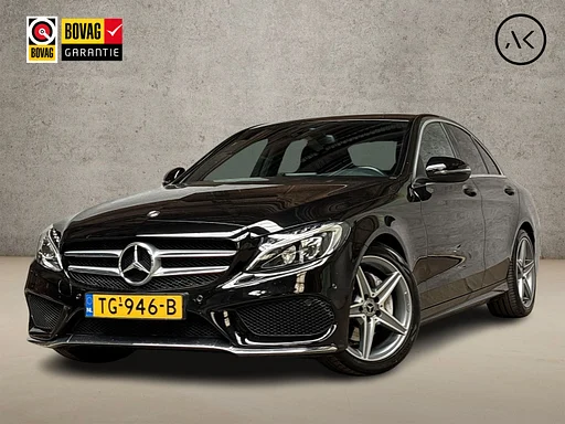 Mercedes-Benz C 180 AMG Sport 156Pk automática (NAVIGATIE, câmera LEDER, ZWART HEMEL, STOELVERWARMING, SPORTSTOELEN, GETINT GLAS, NIEUWSTAAT)