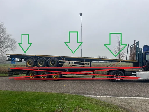 Other Haan OPL 45  Heavy Duty (45Ton) / Rungen-Potholes /BPW / 2x Liftaxle / NL Trailer