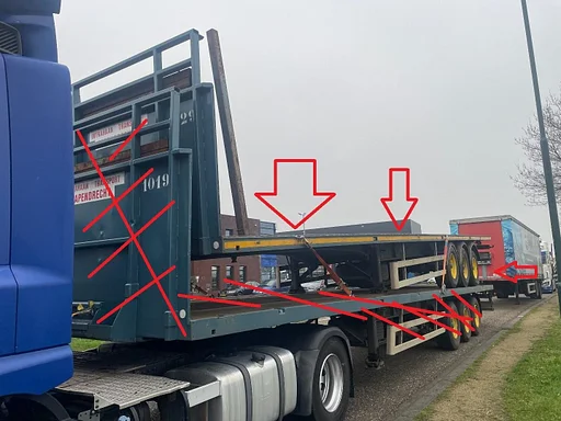 Other Haan OPL 45 Heavy Duty / Rungen-Potholes /BPW / 2x Liftaxle / NL Trailer