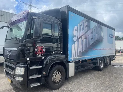 MAN TGS 26.320 6X2,tautliner,8 tons vooras