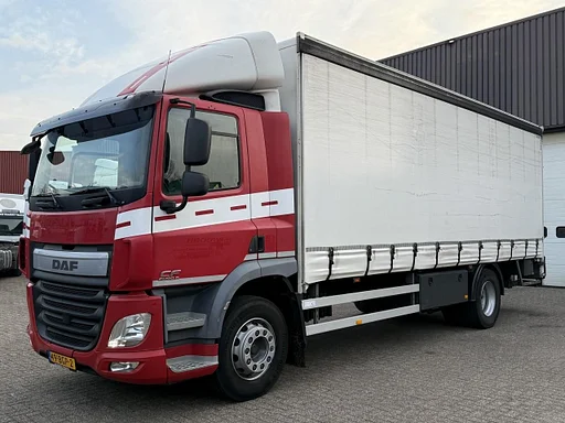 DAF CF 250 FA / Schuifzeilen links - Vaste wand rechts / Klep LBW / New smarttacho Gen2V2 / Euro6 / NL Truck