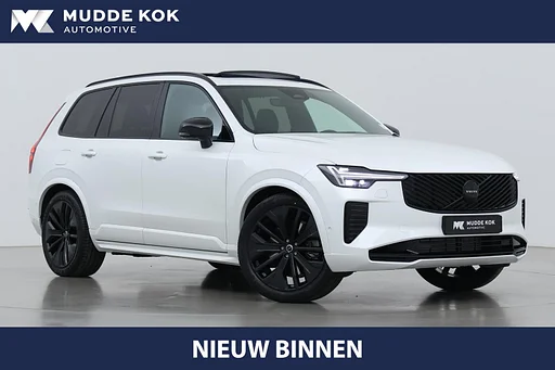 Volvo XC90 T8 Plug-in hybrid Ultra Black Edition | Luchtvering | Trekhaak | Head-Up | 360° Camera | Panoramadak