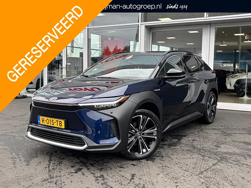 Toyota bZ4X Launch Edition Premium 71 kWh NL Auto, Tetto Pano seat memory, rondomzicht macchina fotografica adaptieve Cruise Control, dodehoek sensor, keyless, 16% BIJTELLING, stoelen- & stuurwiel verwarmd