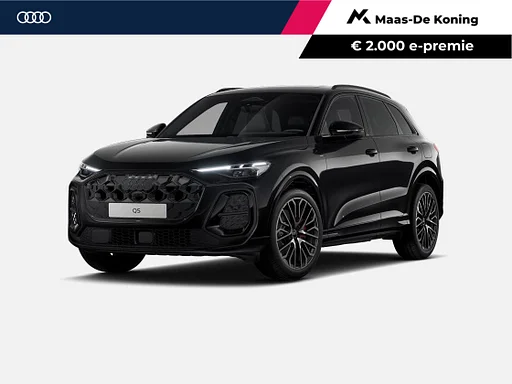Audi Q5 e-hybrid quattro S edition Competition 367 PK · Tech Pro · 21" LM cerchioni · MMi Experience pro · Glazen Tetto Pano · sedili sportivi con rode stiksels