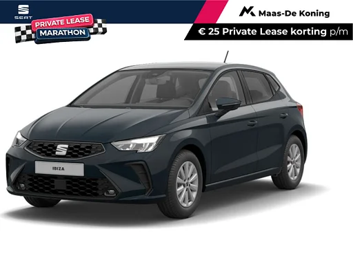 Seat Ibiza Reference 1.0 EcoTSI 70 kW / 95 PK Hatchback 5 deu | Fiord Blue | PRIVATELEASE 299,- PER MAAND!!!!!