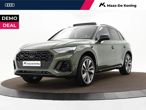 Audi Q5 55 TFSIe 367pk S-tronic Quattro Competition · SOH 95% · Telhado de pano · 360 câmera · Inklap. carro de reboque · Alarmklasse 3 · Dodehoeksensor · Matrix LED · 21'' Inch · Garantie t/m 24-06-2030 of 100.000km