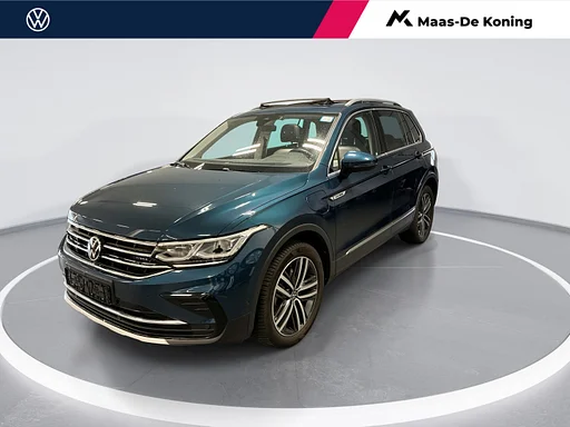Volkswagen Tiguan 1.4 TSI eHybrid Elegance · Pano tető · 360 fényképezőgép · Head-Up · Wegklapbare vontatóautó · Elek. Bestuurdersstoel · Leder Interieur · 19'' Inch ·
