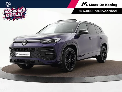 Volkswagen Tayron 1.5 eHybrid R-Line Edition 204 pk 6 versn. DSG · Black Style Pakket · Comfort Pakket · attache remorque inklapbaar, avec elektr. ontgrendeling, incl. aanhangermanoeuvreerhulp Trailer Assist · Stock outlet · Prijs is inclusief inruilpremie ·