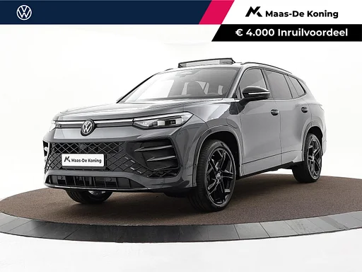 Volkswagen Tayron R-Line Edition 1.5 eHybrid 204 PK 6 versn. DSG · Black Style Pakket · Panoramaschuif-kanteldak · hak holowniczy inklapbaar, z elektrische ontgrendeling, incl. aanhangermanoeuvreerhulp Trailer Assist · Zbiory OUTLET · Prijs is inclusief inruilpremie ·