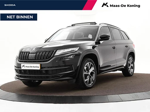 Skoda Kodiaq 1.5 TSI 150pk DSG Sportline · câmera · Telhado de pano · Apple/Android Car Play · Elek Voorstoel · Wegklapbare carro de reboque · 19'' Inch ·