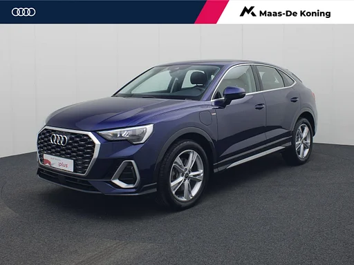 Audi Q3 Sportback 45 TFSIe 180kW/245PK S Line · fényképezőgép · Apple/Android Car Play · Adaptive Sebességtartó automatika ·Leder · fűtött ülések · Garantie t/m 05-04-2027 of 100000km