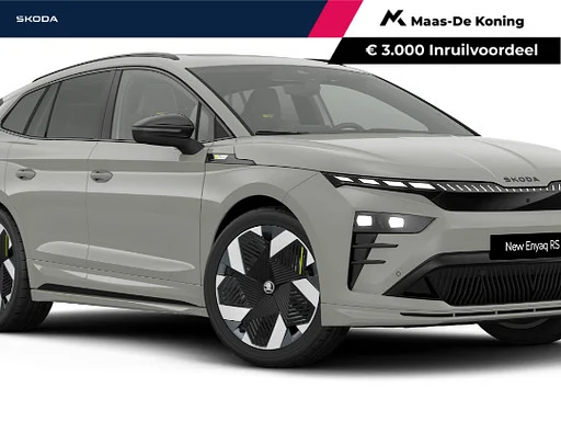 Skoda Enyaq iv RS Elektromotor 250 kW / 340 PK SUV Elektrische 21'' vision jantes | Panoramisch schuif/kanteldak | 3.000,- inruilbonus!!