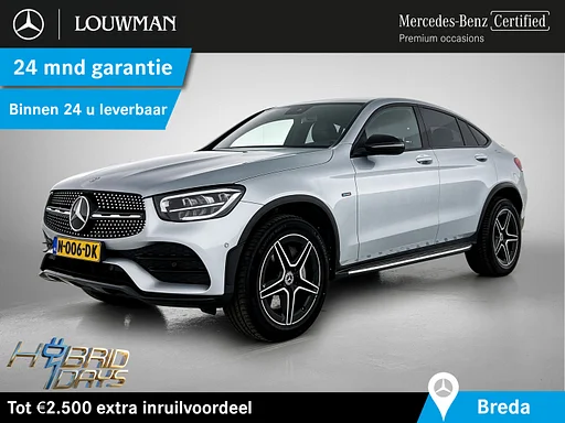 Mercedes-Benz GLC 300 Coupé e 4MATIC Business Solution AMG | Achteruitrijcamera | Apple CarPlay | Treeplanken | Spoiler | Inclusief 24 maanden MB Certified garantie voor Europa.