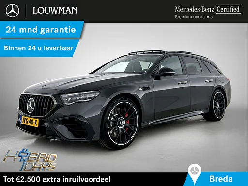 Mercedes-Benz E 53 AMG Estate Mercedes-AMG 4MATIC+ | AMG DYNAMIC PLUS Paket | Dach na dachu | hak holowniczy | AMG Night 1+2 | DC lader | 21 Inch AMG Velgen. Inclusief 24 maanden MB Certified garantie voor Europa.