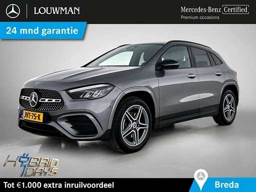 Mercedes-Benz GLA 250 e AMG Plug-In Hybride | AMG Line | Night Pakket | Sfeerverlichting | Stuur en assentos aquecidos |Easy-Pack Achterklep. Inclusief 24 maanden MB Certified garantie voor Europa.