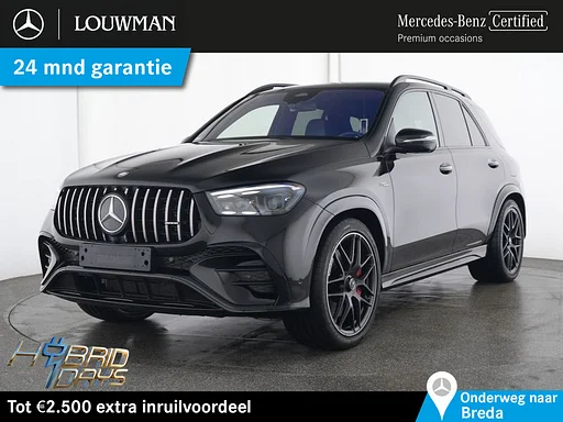 Mercedes-Benz GLE 53 AMG Mercedes-AMG Hybrid 4MATIC+ AMG LIne | Night Pakket | Panorama Schuif-Kanteldak | 22 Inch AMG jantes | Distronic | Head-up-Display. Inclusief 24 maanden MB Certified garantie voor Europa.