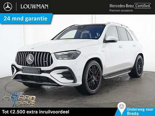 Mercedes-Benz GLE 53 AMG Mercedes-AMG Hybrid 4MATIC+ Premium | carro de reboque | Distronic | 22 Inch AMG jantes | AC en DC Laden | Panorama Schuif-Kanteldak. Inclusief 24 maanden MB Certified garantie voor Europa.