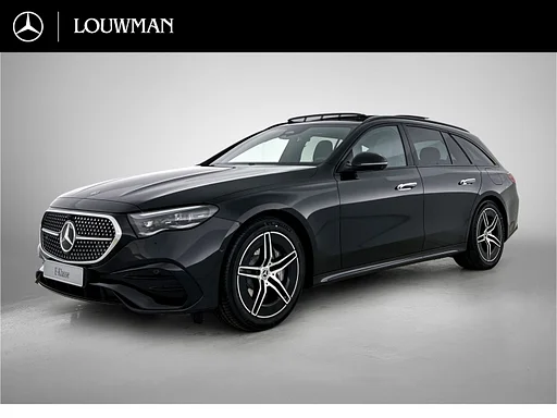 Mercedes-Benz E 300 Estate e Business Solution AMG | Premium pakket | Nightpakket | Trekhaak | Panoramaschuifdak | GUARD 360° | Burmester® 4D surround sound | 360° camera | Warmtewerend, donkergetint glas |