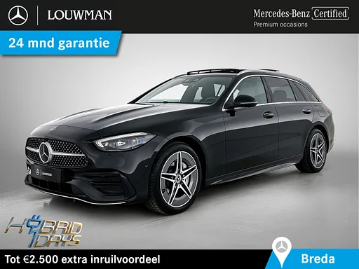 Mercedes-Benz C 300 Estate e AMG Plug-In Hybride AMG Line | Trekhaak | Panoramadak | Digital Licht | Rijassistentiepakket Plus incl. PRE-SAFE Inclusief 24 maanden MB Certified garantie voor Europa.