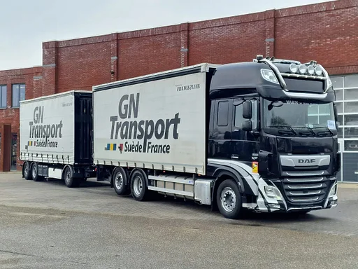 DAF XF 480 SSC 6x2 - Tautliner - Full air - Night clima + Krone 3 axle trailer 2015