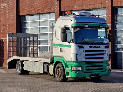 Scania R380 4x2 - Car transport / Flatbed - Ramp - Full air - Night clima