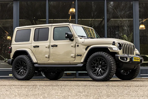 Jeep Wrangler Unlimited Rubicon Brut wielen grijs kenteken EX.BTW