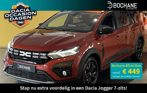 Dacia Jogger 1.0 TCe 110 Extreme 7p. navigatie | ACHTERUITRIJCAMERA | czujniki parkowania VOOR-EN ACHTER | BLIS | 7 miejsc UITVOERING