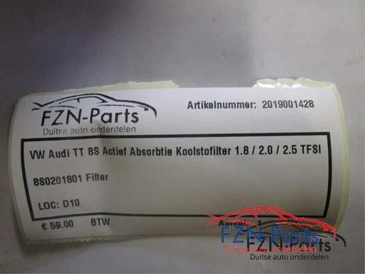 Koolstoffilter Audi TT (22740992)