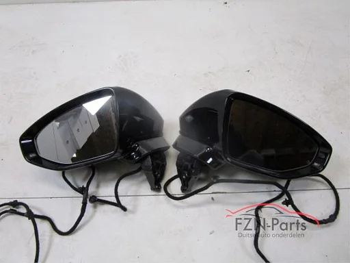 Audi A8 4N Spiegel set links rechts Zwart LY9B