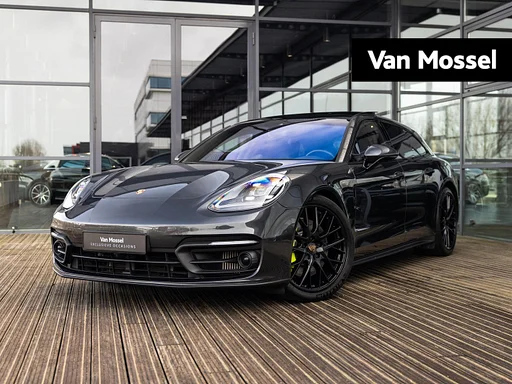 Porsche Panamera Sport Turismo 2.9 4 E-Hybrid Platinum Edition | SPORTDESIGN | SPORTCHRONO | PASM | PDLS | 21 INCH | PANORAMA/SCHUIF-KANTELDAK | BOSE AUDIO | SFEERVERLICHTING | VULKAANGRIJS |