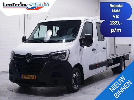 Renault Master 2.3 dCi 145 pk Pick Up / Open Laadbak 6-Zits Airco, Trekhaak 3.500 kg, LxBxH 245x208x38 cm