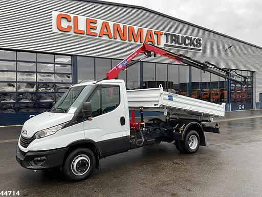 Iveco Daily 72C18 HMF laadkraan 3,4 Tonmeter laadkraan + Meiller 3-zijdige kipper New & Unused!!