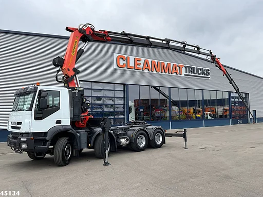 Iveco Stralis AD410T44 8x4 Palfinger 44 Tonmeter laadkraan + Fly-Jib Just 222.398 km!