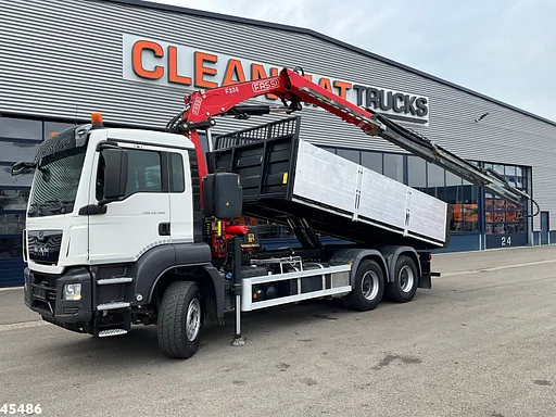 MAN TGS 33.460 6x4 Euro 6 Fassi 23 Tonmeter laadkraan Just 137.258 Km!