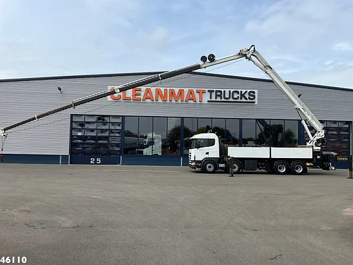 Scania R 144 8x4 Retarder MKG 55 Tonmeter Dachdecker Kran