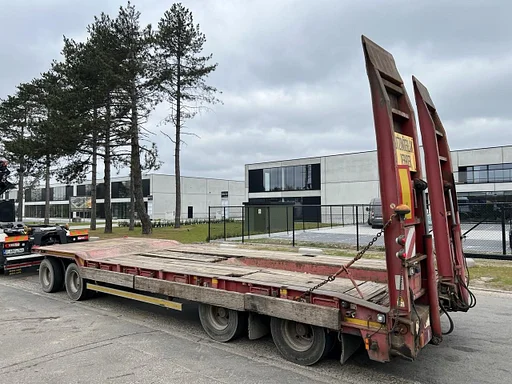 Nooteboom ASD-40-22 40T - 4-AS DIEPLADER 8,60M X 3,05M - HYDR RAMPEN + VERBREDERS - BLADVERING - TROMMELREMMEN