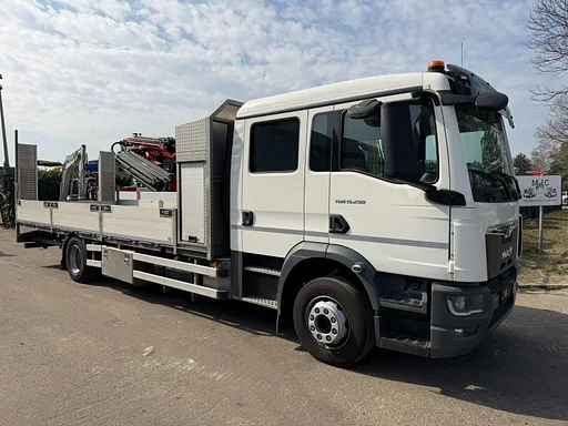 MAN TGM 15.250 DOKA PICK-UP (6m30) + RAMPS - *141.000km* - 6 SEATER - EURO 6 d - NL TRUCK - VERY NICE CONDITION