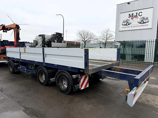 ASCA DEMICO 3-AXLES - EXTENDABLE + TWISTLOCKS - 6m55 (+1m30) x 1m05 high - LIFT-ACHE - ALU BORDWANDEN - TUV 11/2026 - GUTE CHASSIS / GUTE REIFEN - FR BRIEF