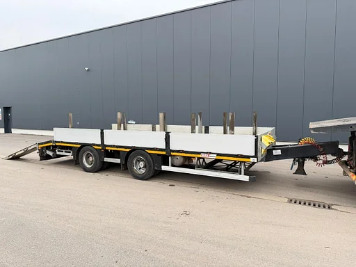 Faymonville MAX Trailer 2-AXES LOWLOADER 21T - ALU RAMPS - SAF AXLES - AIR SUSP. - 7m - 88cm high - BELGISCHE PAPIEREN