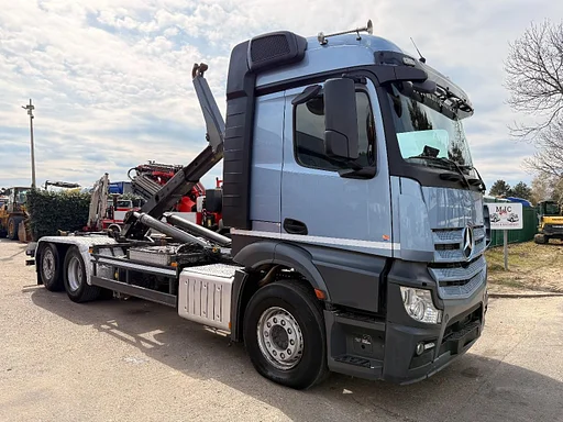 Mercedes-Benz ACTROS 2648 6x2 HOOKLIFT MEILLER RK 20.70 - RETARDER - EURO VI C - LIFT + STEERING AXLE - BE TRUCK