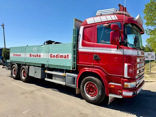Scania 164G-480 V8 6x4 - RETARDER - EURO 3 - MANUAL - STEEL SPRING / HUB REDUCTION - BE TRUCK