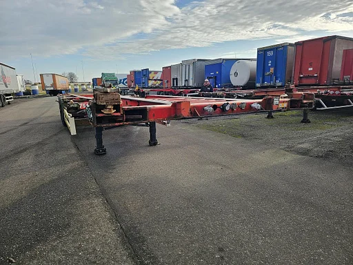 Krone  SD 27| FIXED CHASSIS | SAF DISC. 40 FT |2 X 20 FT| HIGHCUBE | 20 FOOT MIDDLE| LIGHT WEIGHT|4740 KG.