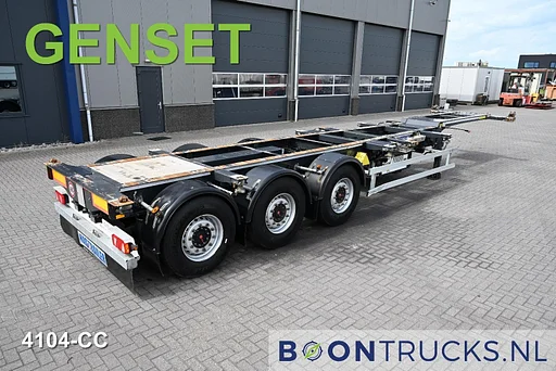 Renders Renders-has FCC08 + GENSET | 2x20-30-40-45ft HC * ADR * SAF/DISC * LIFT AXLE * EXTENDABLE REAR