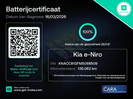 Kia Niro e-Niro DynamicPlusLine 64 kWh SOH 100% | 450 km actieradius