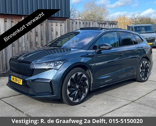 Skoda Enyaq iV 80 Sportline SOH 91% | Schuif-/Kanteldak | navigatie | macchina fotografica |