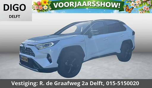 Toyota RAV 4 2.5 Hybrid AWD Bi-Tone | 1650 KG trekgewicht | Trekhaak | Parkeersensoren | Apple Carplay & AndroidAUTO | Adapt.Cruise Control |